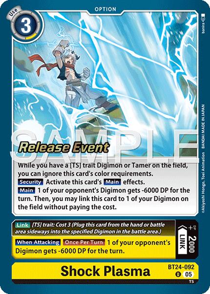 Shock Plasma [BT24-092] [Time Stranger Release Events Cards] | Devastation Store