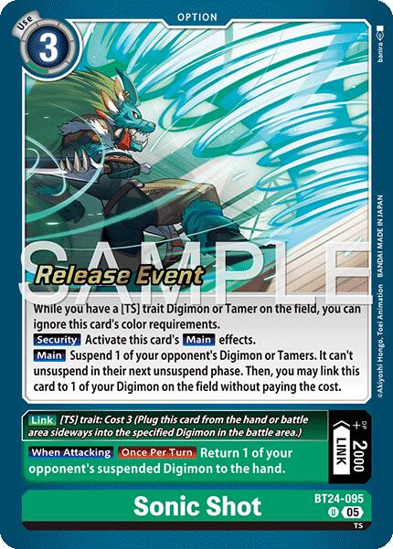 Sonic Shot [BT24-095] [Time Stranger Release Events Cards] | Devastation Store