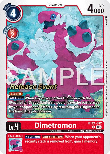 Dimetromon [BT24-012] [Time Stranger Release Events Cards] | Devastation Store