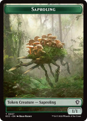 Saproling // Scarecrow Double-Sided Token [Lorwyn Eclipsed Tokens] | Devastation Store