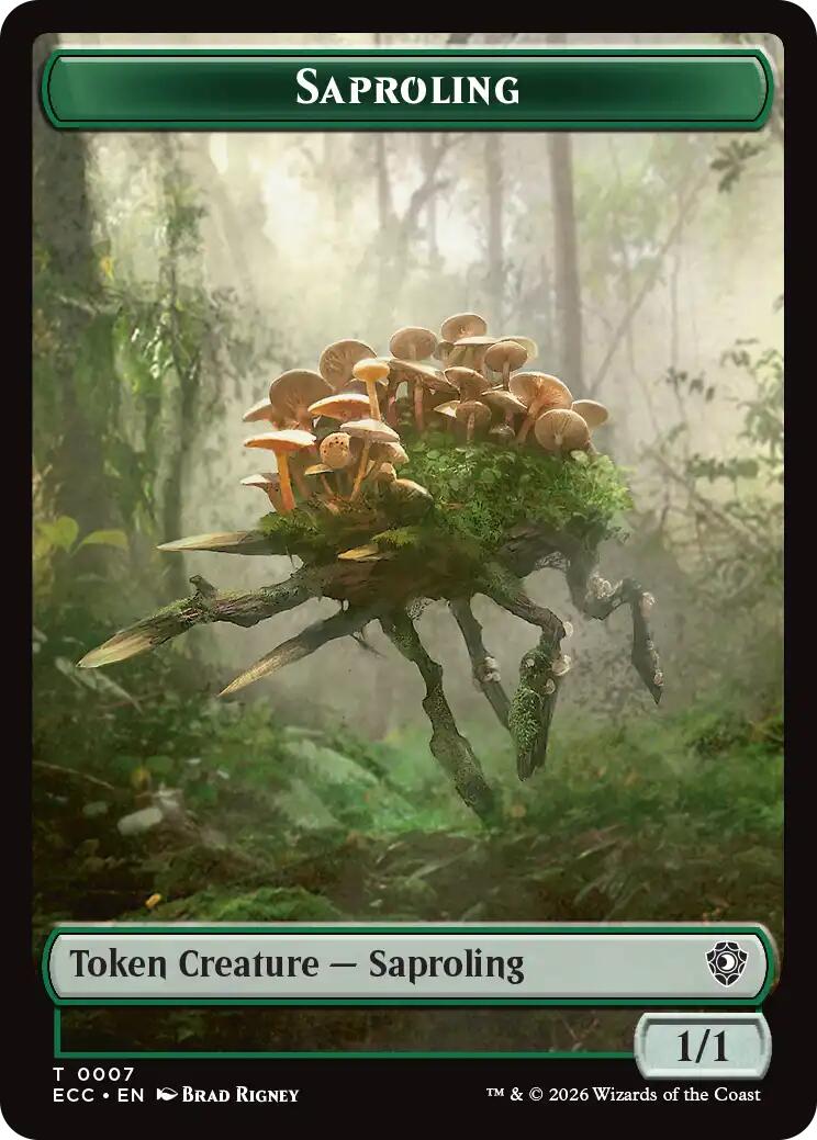 Saproling // The Monarch Double-Sided Token [Lorwyn Eclipsed Tokens] | Devastation Store