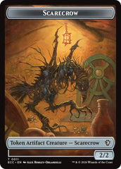 Scarecrow // Treasure Double-Sided Token [Lorwyn Eclipsed Tokens] | Devastation Store