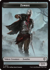 Zombie // Elf Warrior Double-Sided Token [Lorwyn Eclipsed Tokens] | Devastation Store