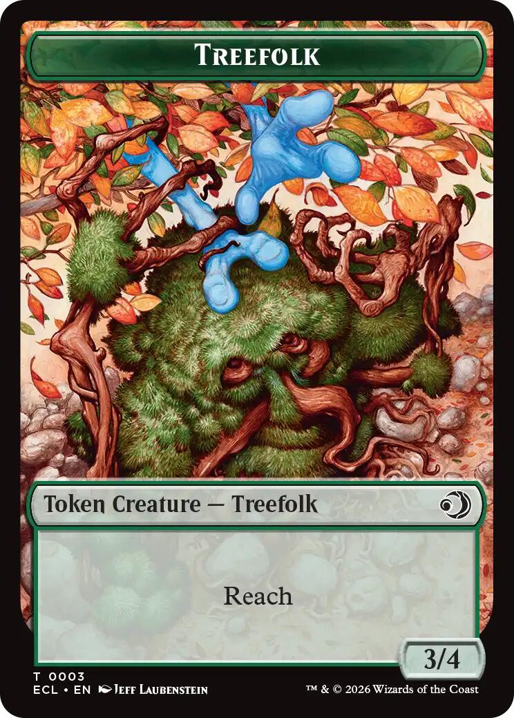 Treefolk // Goblin Double-Sided Token [Lorwyn Eclipsed Tokens] | Devastation Store