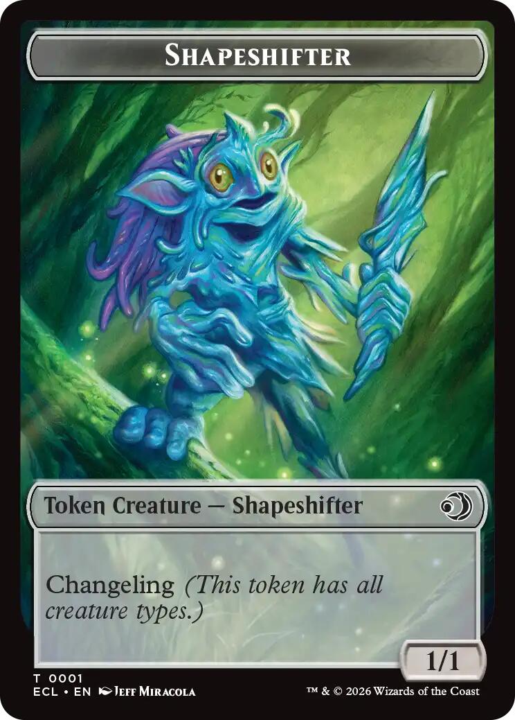 Shapeshifter // Merfolk Double-Sided Token [Lorwyn Eclipsed Tokens] | Devastation Store