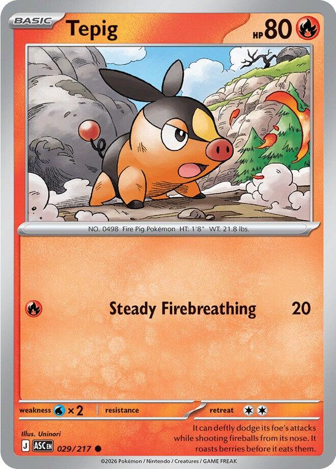 Tepig (029/217) [Mega Evolution: Ascended Heroes] | Devastation Store
