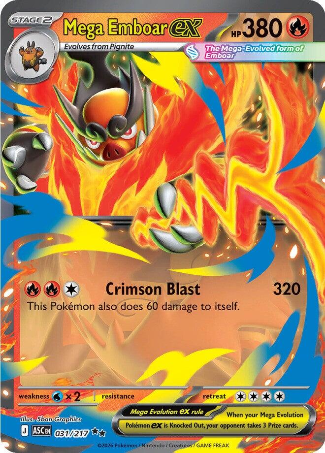 Mega Emboar ex (031/217) [Mega Evolution: Ascended Heroes] | Devastation Store