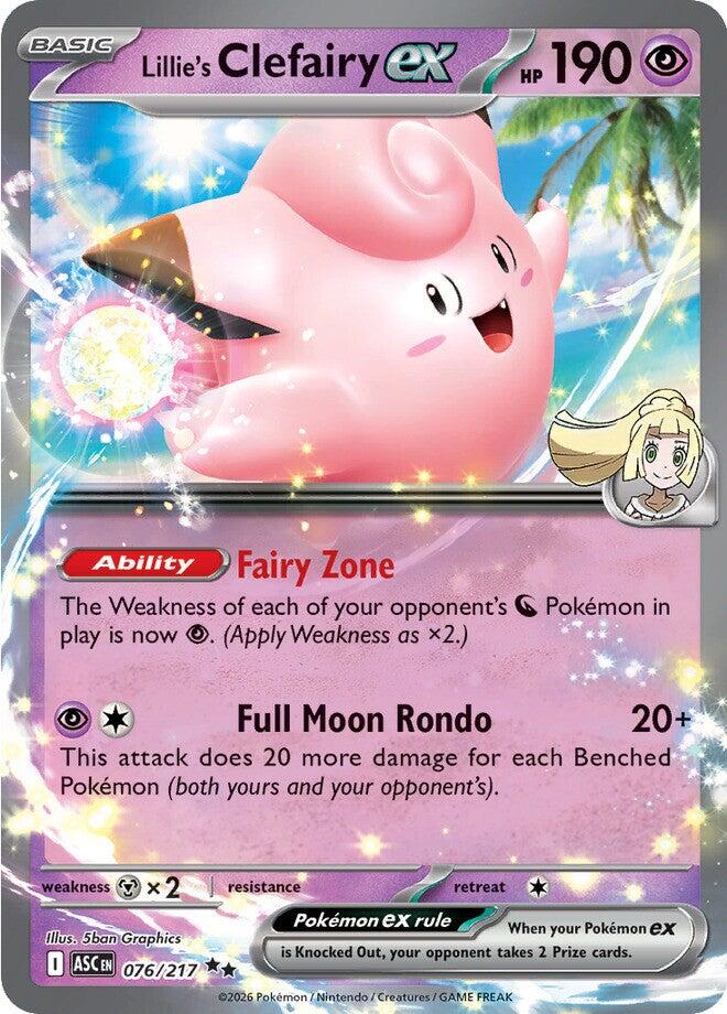 Lillie's Clefairy ex (076/217) [Mega Evolution: Ascended Heroes] | Devastation Store