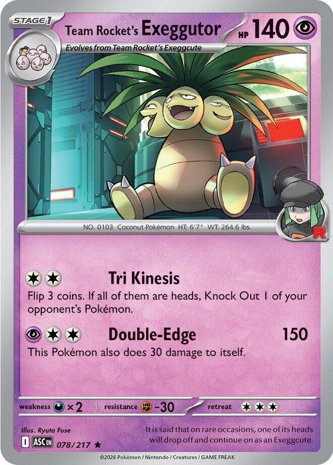 Team Rocket's exeggutor (078/217) [Mega Evolution: Ascended Heroes] | Devastation Store