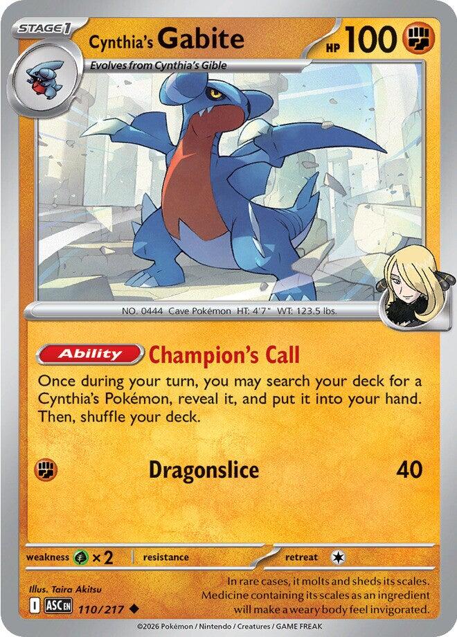Cynthia's Gabite (110/217) [Mega Evolution: Ascended Heroes] | Devastation Store