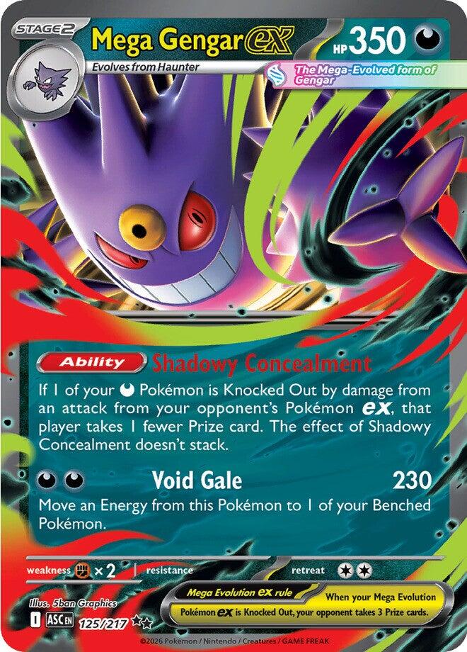 Mega Gengar ex (125/217) [Mega Evolution: Ascended Heroes] | Devastation Store