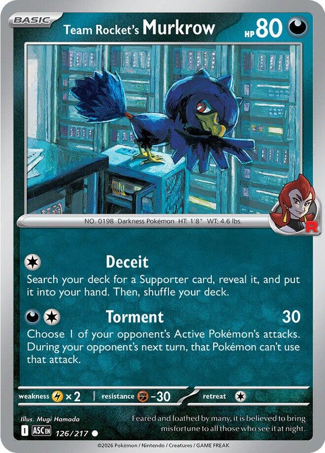 Team Rocket's Murkrow (126/217) [Mega Evolution: Ascended Heroes] | Devastation Store