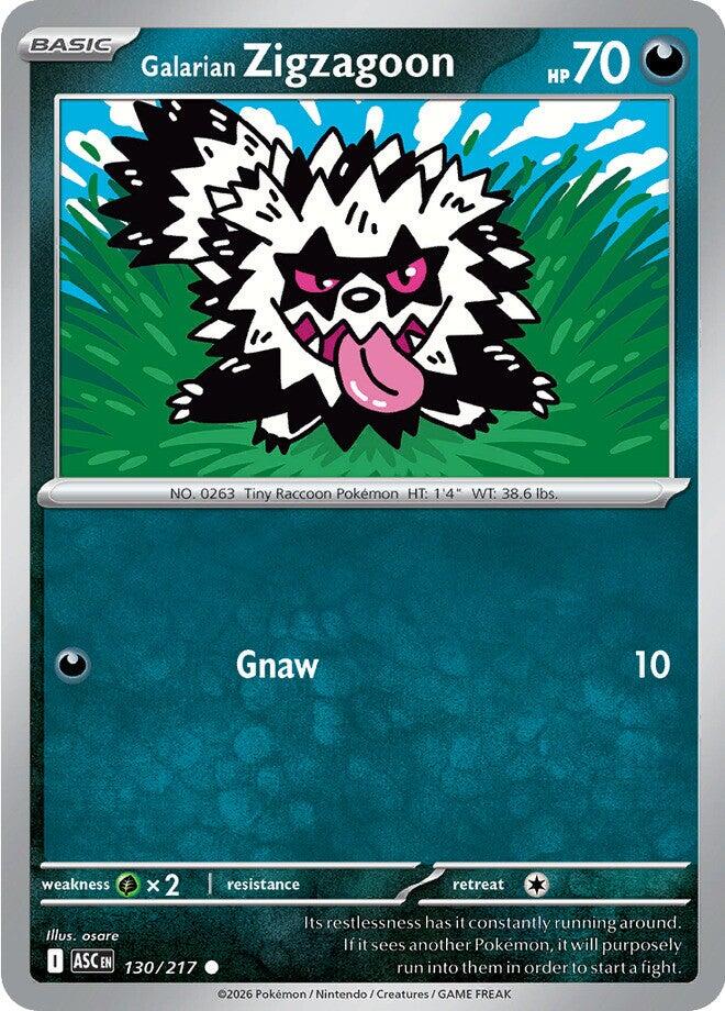 Galarian Zigzagoon (130/217) [Mega Evolution: Ascended Heroes] | Devastation Store