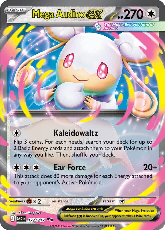 Mega Audino ex (172/217) [Mega Evolution: Ascended Heroes] | Devastation Store