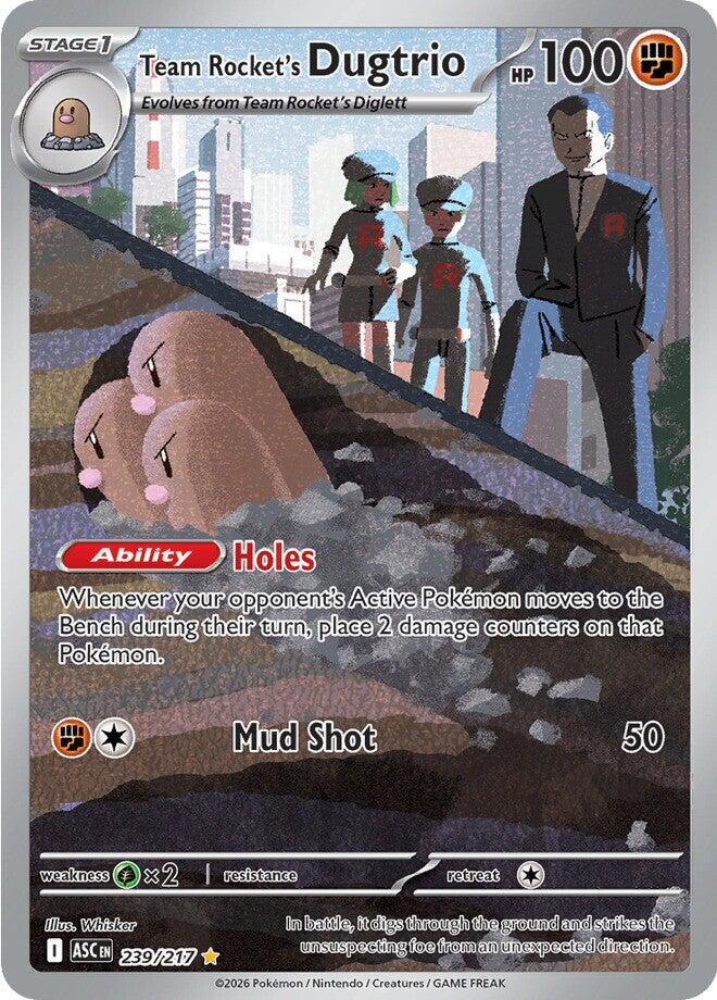Team Rocket's Dugtrio (239/217) [Mega Evolution: Ascended Heroes] | Devastation Store