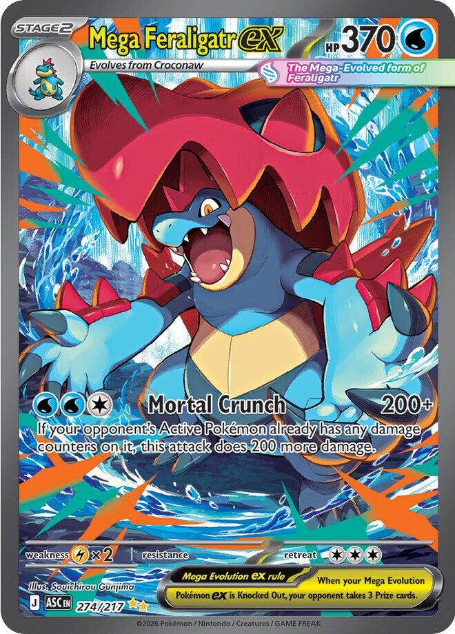 Mega Feraligatr ex (274/217) [Mega Evolution: Ascended Heroes] | Devastation Store