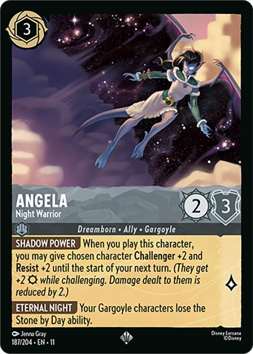 Angela - Night Warrior (187/204) [Winterspell] | Devastation Store