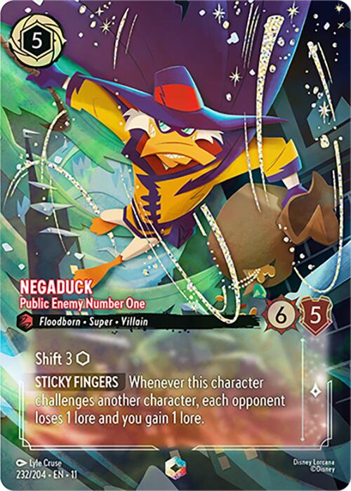 Negaduck - Public Enemy Number One (Enchanted) (232/204) [Winterspell] | Devastation Store