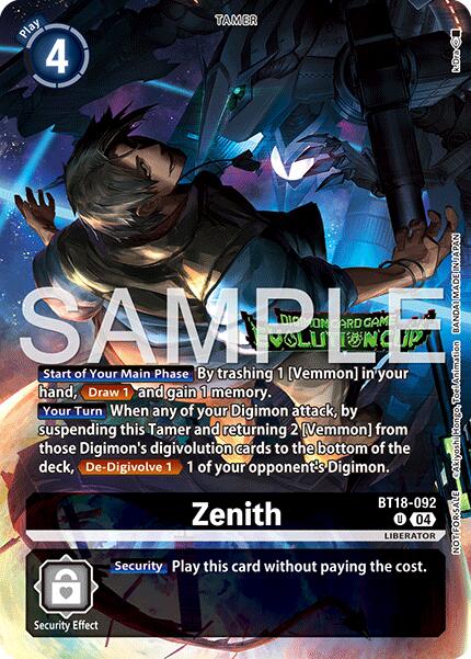 Zenith [BT18-092] (Evolution Cup 2026 Vol. 1 Winner) [Release Special Booster Ver.2.0] | Devastation Store