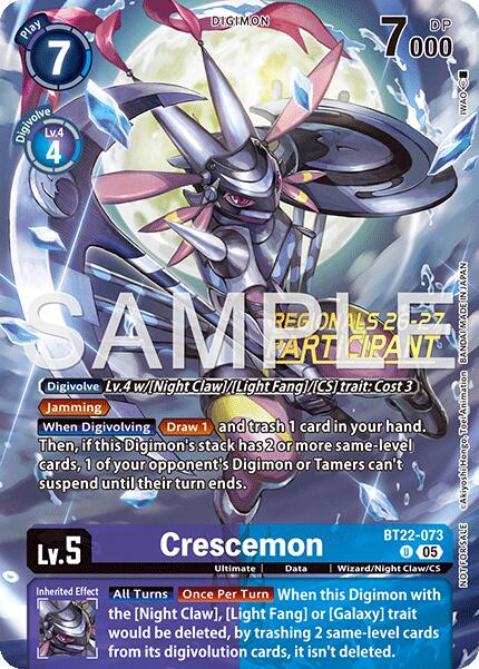 Crescemon [BT22-073] (Regionals 26-27 Season 1 Participant) [Cyber Eden] | Devastation Store