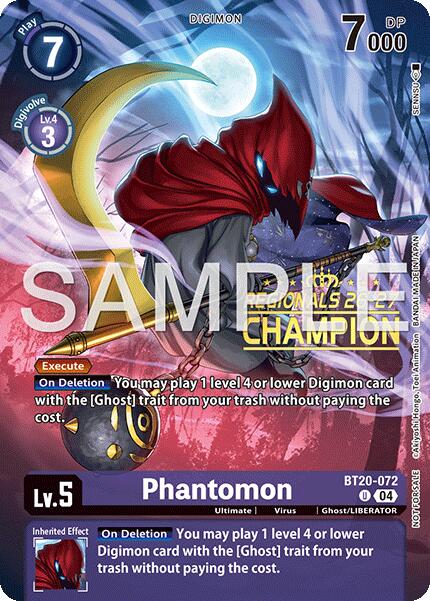 Phantomon [BT20-072] (Regionals 26-27 Season 1 Champion) [Release Special Booster Ver.2.5 Promos] | Devastation Store
