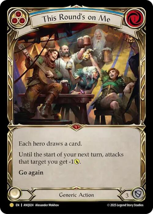 This Rounds On Me (Blue) (Gold) [ANQ024] (Compendium of Rathe - Antiquity Pack)  Rainbow Foil - Devastation Store | Devastation Store