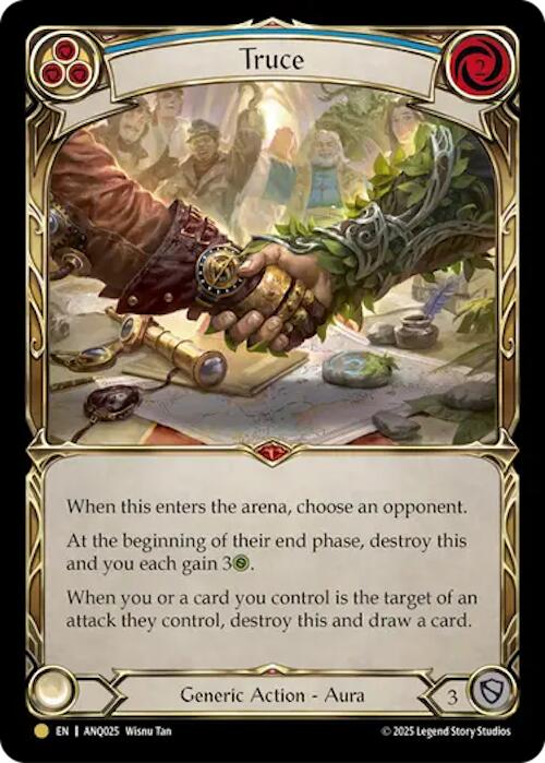 Truce (Blue) (Gold) [ANQ025] (Compendium of Rathe - Antiquity Pack) - Devastation Store | Devastation Store