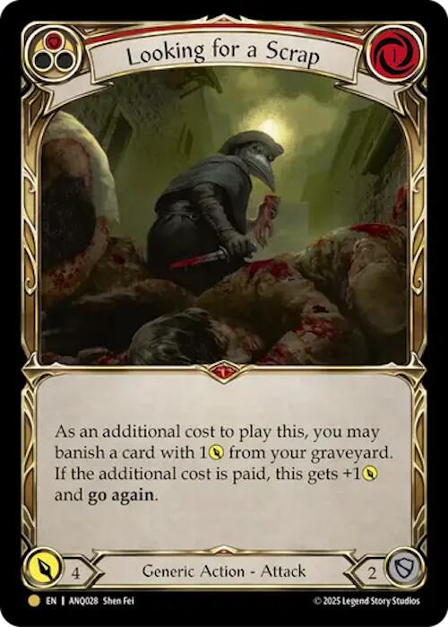 Looking For A Scrap (Red) (Gold) [ANQ028] (Compendium of Rathe - Antiquity Pack) - Devastation Store | Devastation Store