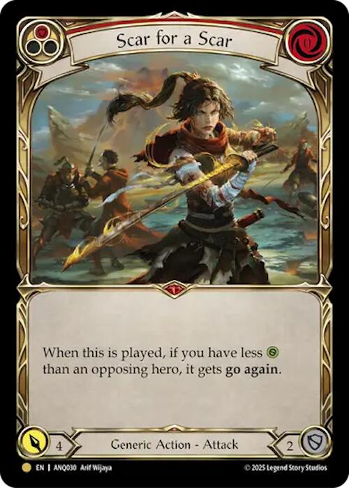 Scar For A Scar (Red) (Gold) [ANQ030] (Compendium of Rathe - Antiquity Pack) - Devastation Store | Devastation Store