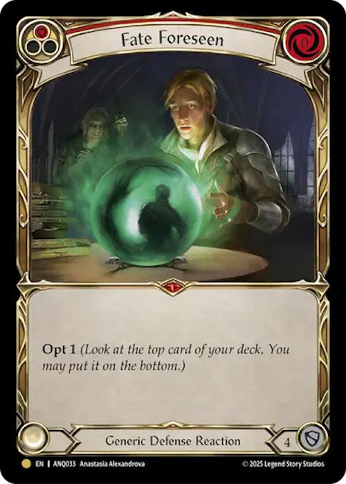 Fate Foreseen (Red) (Gold) [ANQ033] (Compendium of Rathe - Antiquity Pack) - Devastation Store | Devastation Store