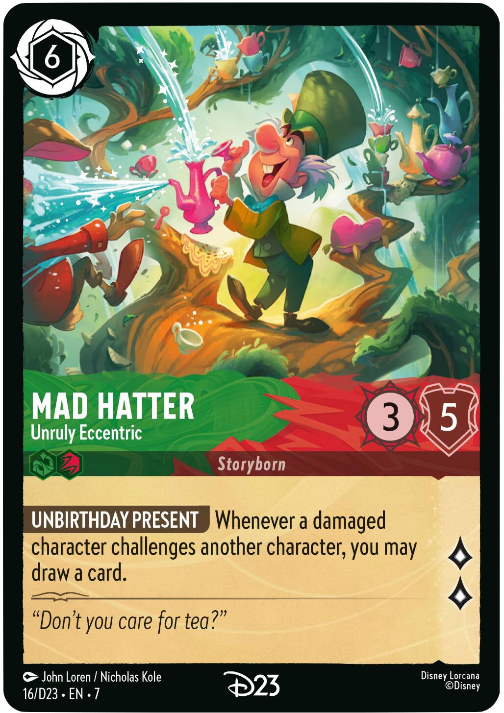 Mad Hatter - Unruly Eccentric (16) [D23 Promos] | Devastation Store
