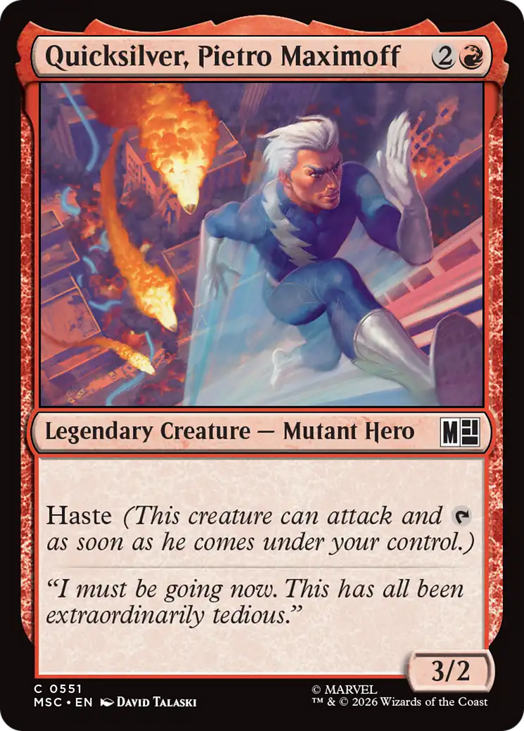 Quicksilver, Pietro Maximoff (0551) [Marvel Super Heroes Commander] | Devastation Store