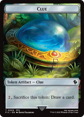 Clue // Treasure Double-Sided Token (Surge Foil) [FINAL FANTASY Commander Tokens] | Devastation Store