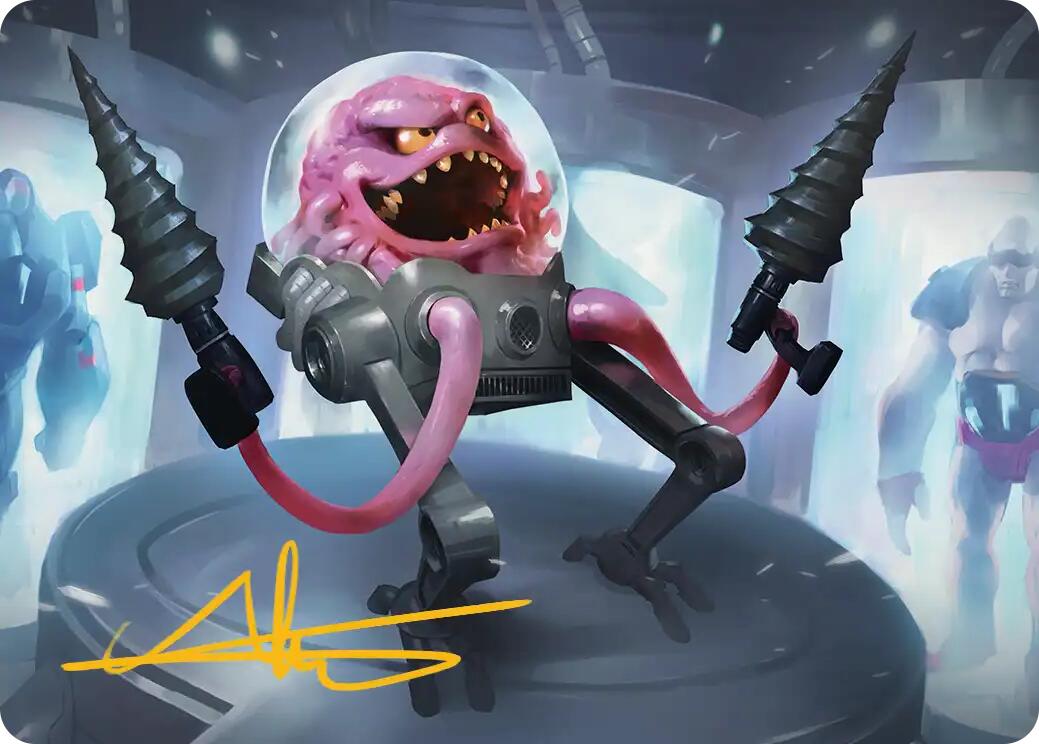 Krang, Master Mind Art Card (4/54) (Gold-Stamped Signature) [Teenage Mutant Ninja Turtles Art Series] | Devastation Store