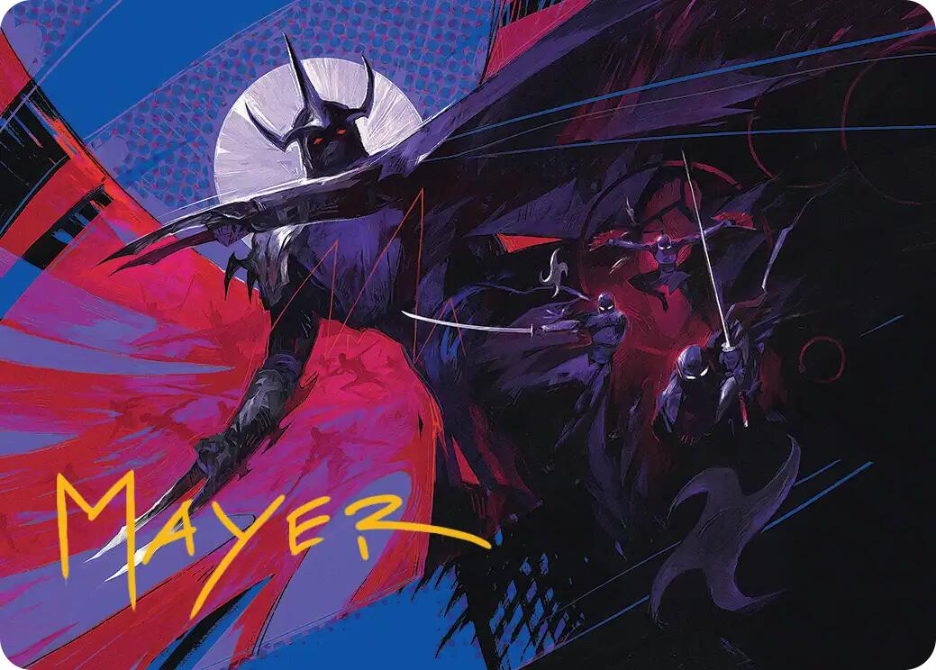 Shredder's Technique Art Card (Gold-Stamped Signature) [Teenage Mutant Ninja Turtles Art Series] | Devastation Store