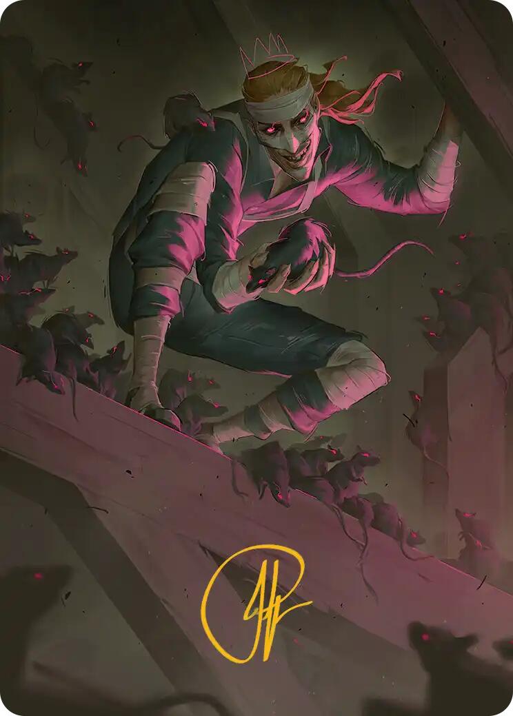 Rat King, the Chaosbringer Art Card (Gold-Stamped Signature) [Teenage Mutant Ninja Turtles Art Series] | Devastation Store