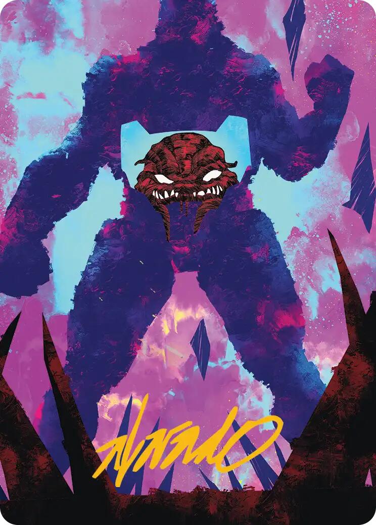 Krang, Utrom Warlord Art Card (Gold-Stamped Signature) [Teenage Mutant Ninja Turtles Art Series] | Devastation Store