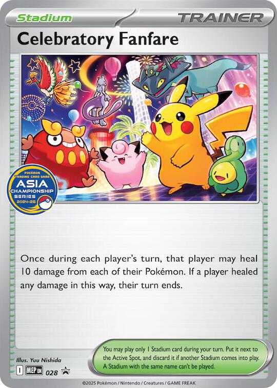 Celebratory Fanfare (028) (Asia Championship Series 24-25) [Mega Evolution Promo] | Devastation Store