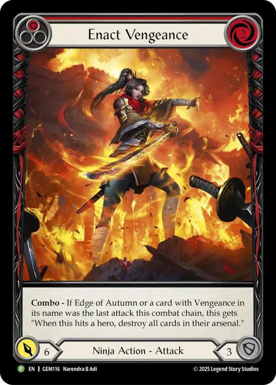 Enact Vengeance [GEM116] (GEM Pack 4)  Rainbow Foil | Devastation Store