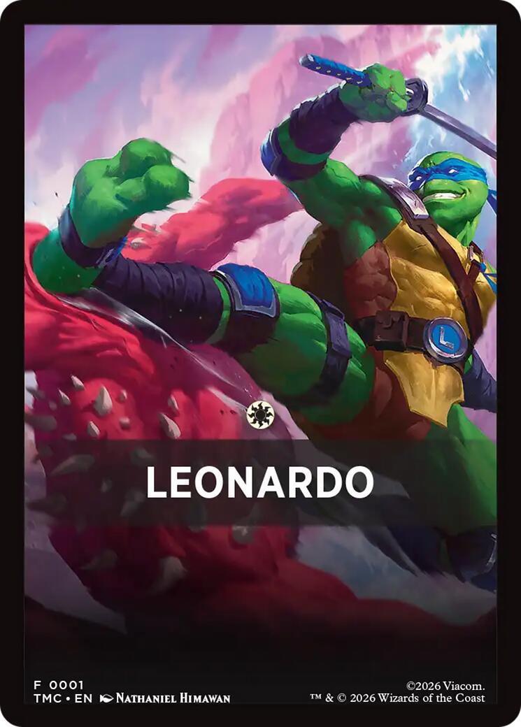 Leonardo Theme Card [Teenage Mutant Ninja Turtles Commander Tokens] | Devastation Store