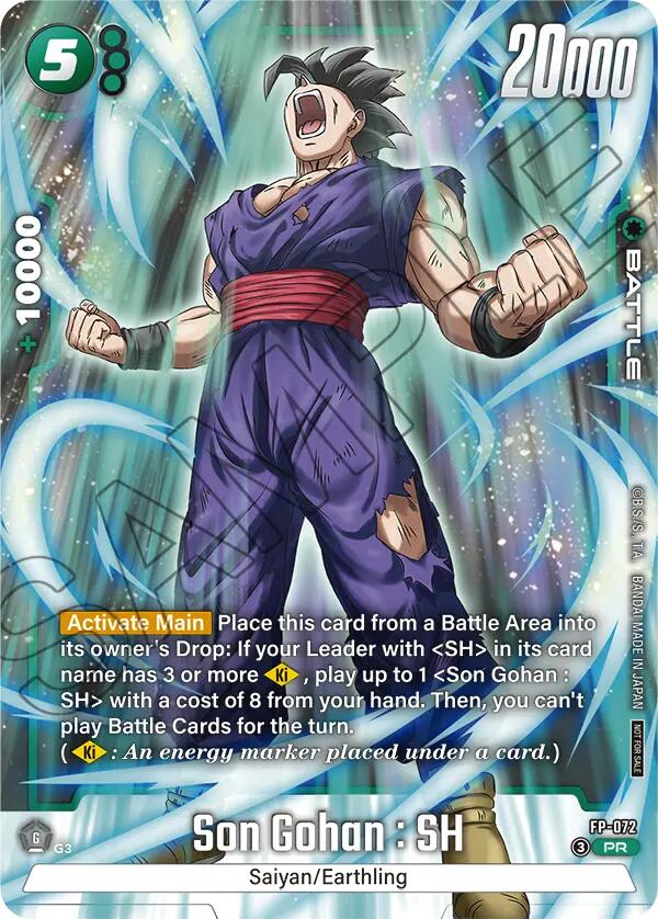 Son Gohan : SH (FP-072) (Tournament Pack 10) [Fusion World Tournament Cards] | Devastation Store