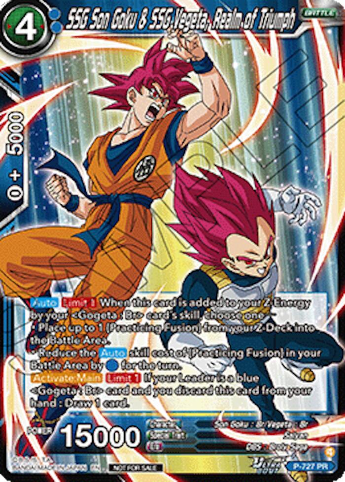 SSG Son Goku & SSG Vegeta, Realm of Triumph (Ultra-Bout Series Tournament Pack Vol.2) (P-727) [Tournament Promotion Cards] | Devastation Store