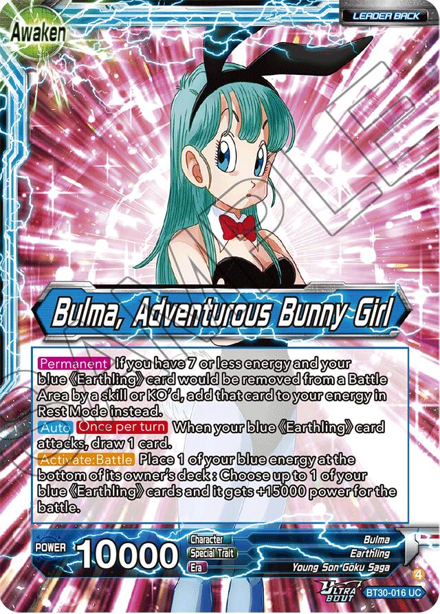 Bulma // Bulma, Adventurous Bunny Girl (BT30-016) [Three Glorious Fighters] | Devastation Store