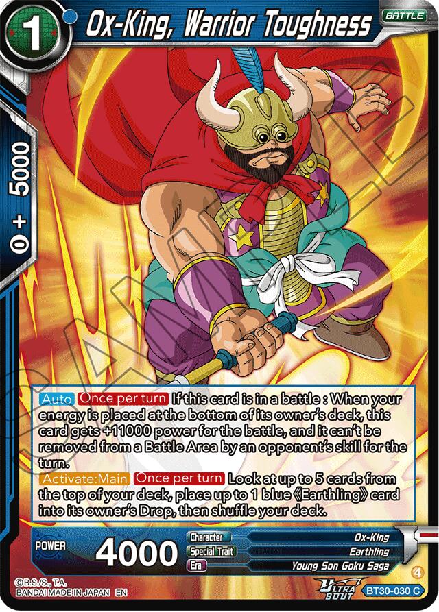 Ox-King, Warrior Toughness (BT30-030) [Three Glorious Fighters] | Devastation Store