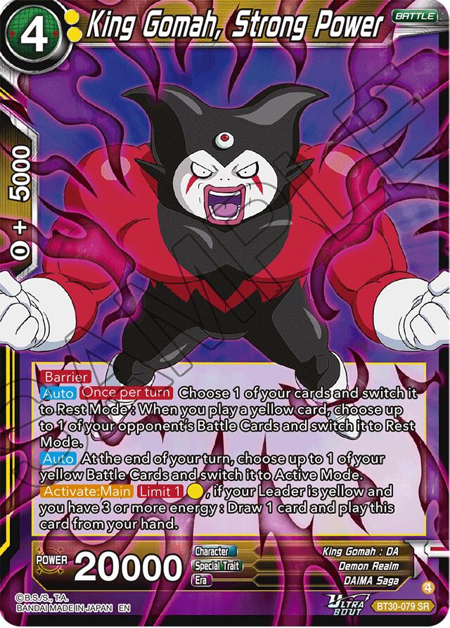 King Gomah, Strong Power (BT30-079) [Three Glorious Fighters] | Devastation Store