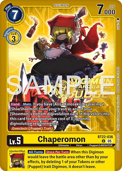 Chaperomon [BT22-036] (Judge Pack 9) [Cyber Eden] | Devastation Store