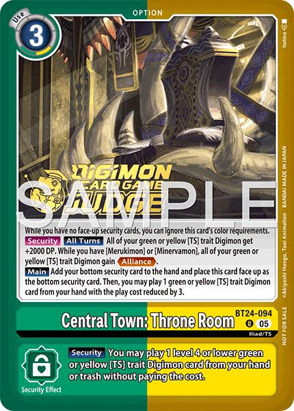 Central Town: Throne Room [BT24-094] (Judge Pack 9) [Time Stranger] | Devastation Store