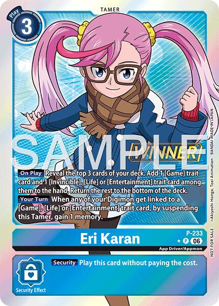 Eri Karan [P-233] (Store Tournament 2026 Vol. 2 Winner Pack) [Promotional Cards] | Devastation Store