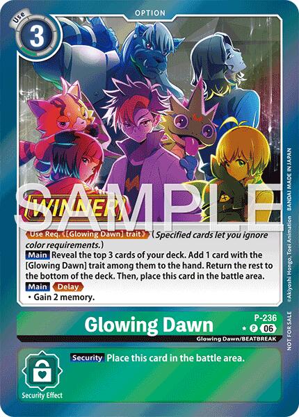 Glowing Dawn [P-236] (Store Tournament 2026 Vol. 2 Winner Pack) [Promotional Cards] | Devastation Store
