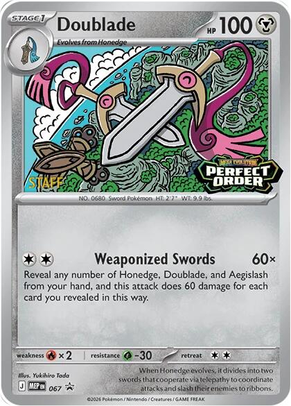 Doublade (067) [Staff] [Mega Evolution Promo] | Devastation Store